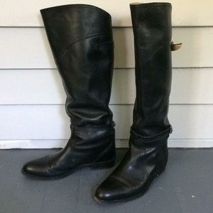 Frye Dorado riding boot in black leather